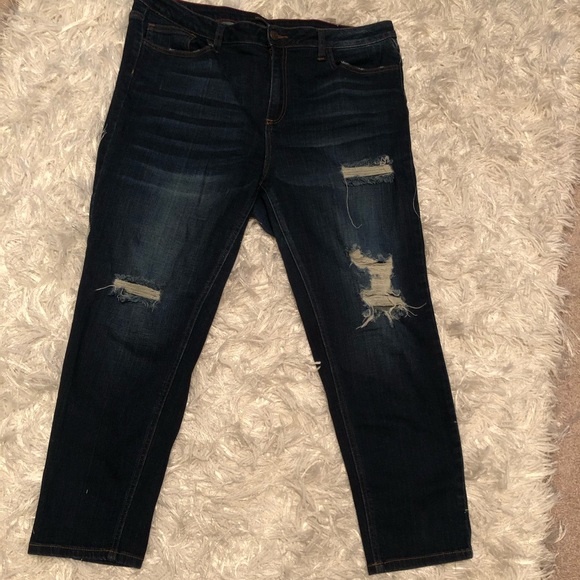 Charlotte Russe Distressed Jeans - Picture 2 of 2